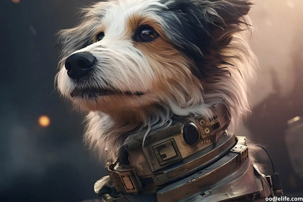 Star wars dog posing