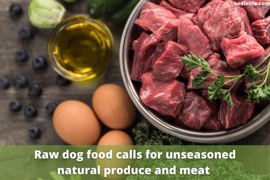 raw dog food ingredients