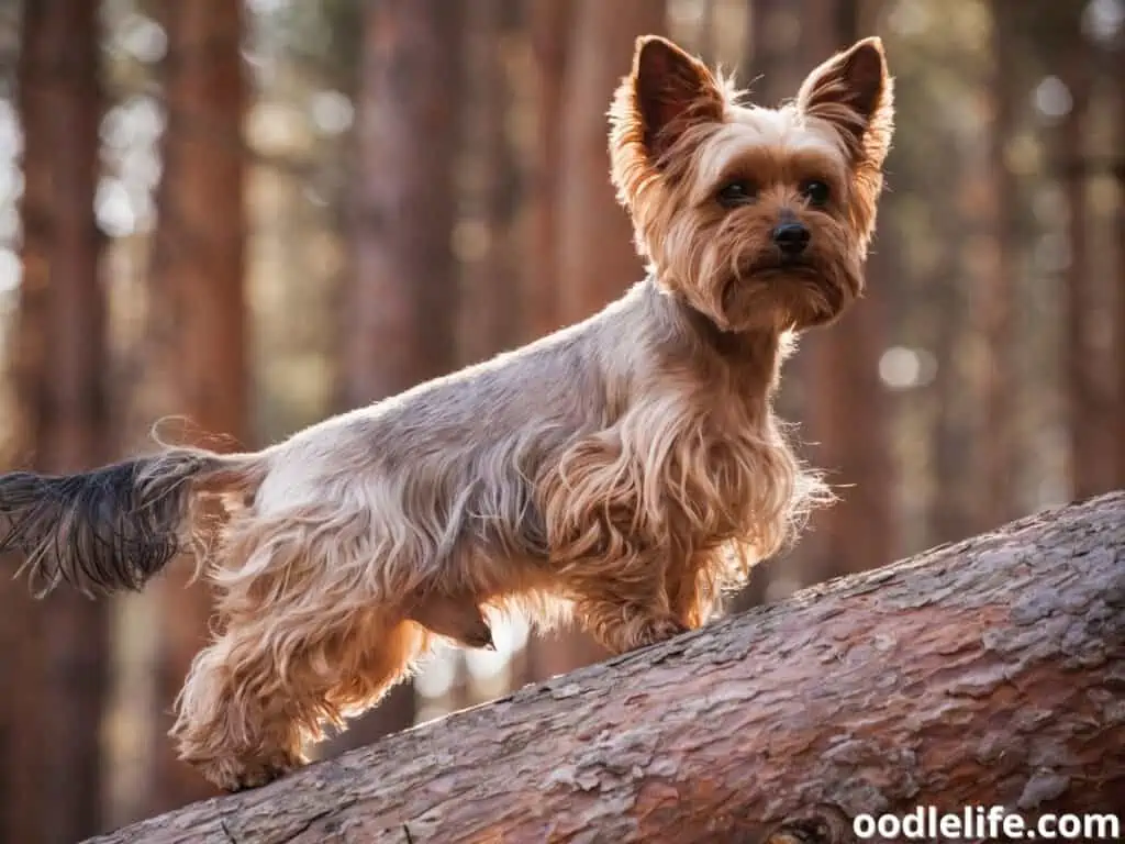 Yorkshire Terrier in the forest
