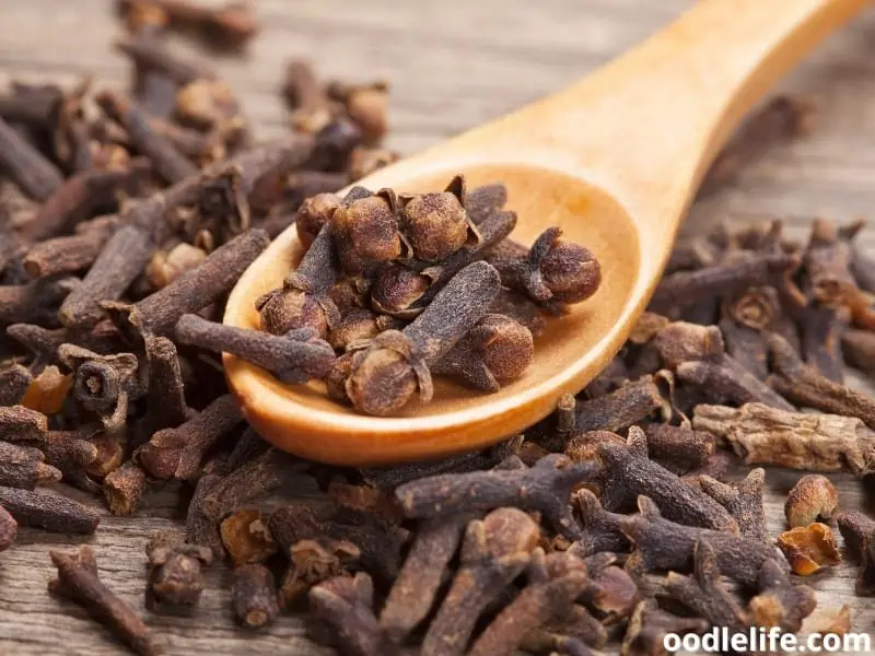 cloves on teaspoon