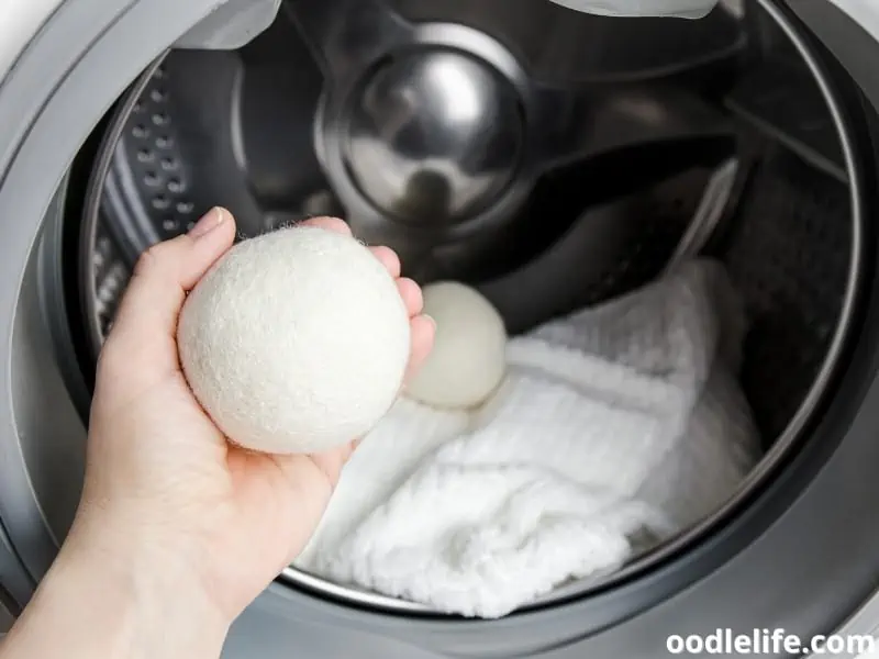 wool dryer balls in washer