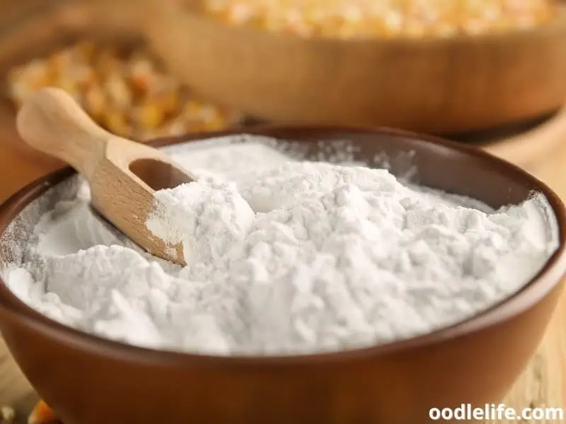 a bowl of cornstarch with corn kernels