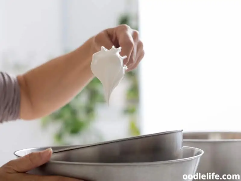 bowls with whipped cream