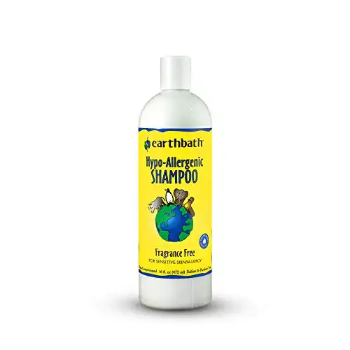 earthbath Hypoallergenic Dog Shampoo, Fragrance Free, 16 oz – Pet Shampoo for Sensitive Skin & Allergies – Made in USA