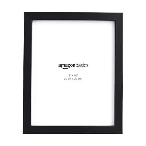 Amazon Basics Photo Picture Frame - 8" x 10", Black - Pack of 5