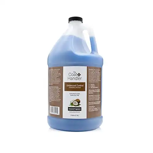 The Coat Handler Undercoat Control deShedding Dog Shampoo, 1 Gallon - Combats and Reduces Shedding, Undercoat Removal, Omega 3 & 6 Rich, Vitamin E Strengthens The Hair Follicle, Natural Ingredient...