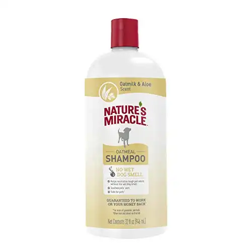 Nature's Miracle Oatmeal Shampoo for Dogs, 32 Ounces, Oatmilk and Aloe Scent