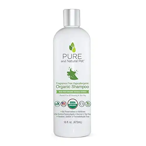 Pure and Natural Pet - Fragrance Free Hypoallergenic Organic Shampoo Fragrance Free 16 oz.
