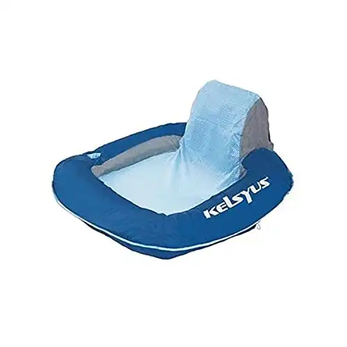 Kelsyus Floating Chair Inflatable Float for Pool, Beach, and Lake