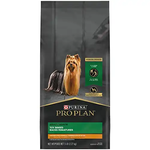 Purina Pro Plan High Calorie, High Protein Toy Breed Dry Dog Food, Chicken & Rice Formula - 5 lb. Bag