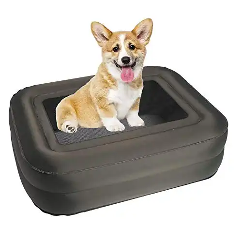 Outdoor Elevated Dog Bed - Double Thickness Adjustable Original Bed, Inflatable Pet Cot, Great for Forest Camping & Mountain Hiking, for Small Medium Pet