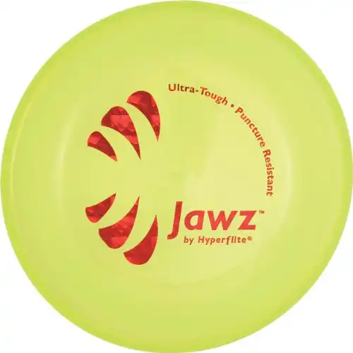 Hyperflite Jawz Lemon Lime Competition Dog Disc 8.75 Inch, Worlds Toughest, Best Flying, Puncture Resistant, Dog Frisbee, Not a Toy Competition Grade, Outdoor Flying Disc Training
