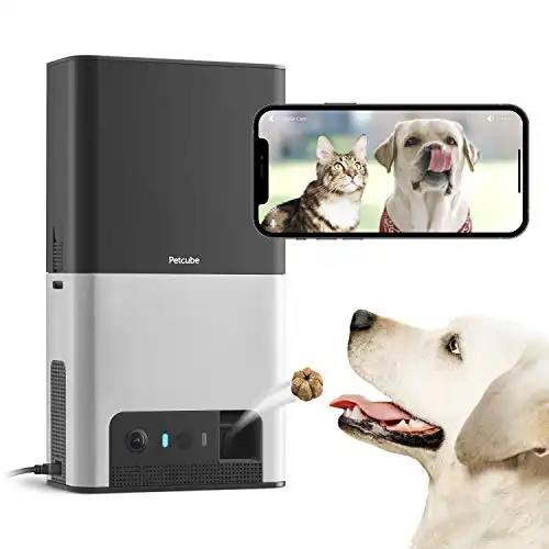 Petcube Bites 2 Wi-Fi Pet Camera with Treat Dispenser & Alexa Built-in