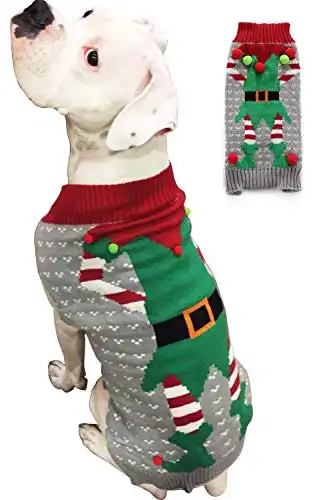 BOBIBI Dog Sweater for Christmas Pet Cat Winter Knitwear Warm Clothes