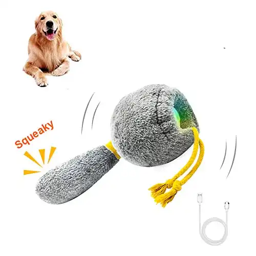 BARHOMO Interactive Plush Dog Toys for Medium Large Small Dogs, Motion Activated Durable Squeaky Dog Chew Toys (Full Unit) (Full Unit)