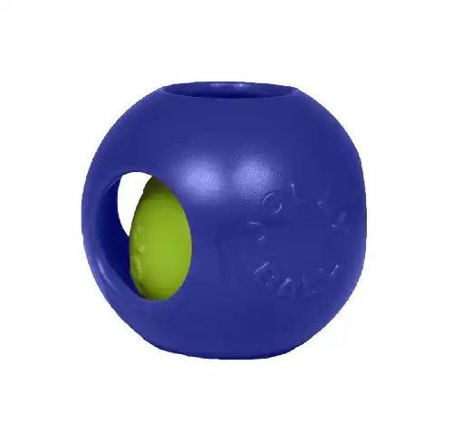 Jolly Pets Teaser Ball Dog Toy, Medium/6 Inches, Blue, 6-Inch Teaser Ball, Blue