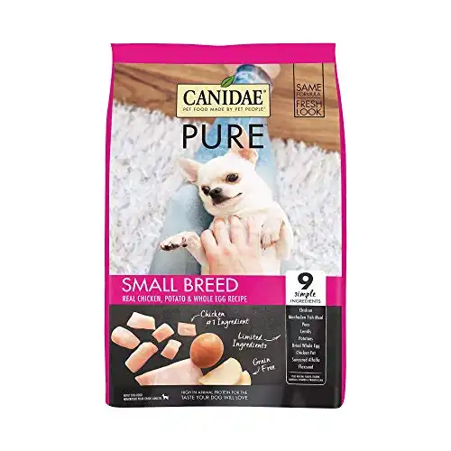 Canidae PURE Limited Ingredient Premium Small Breed Dry Dog Food, Chicken, Potato and Whole Egg Recipe, 12 Pounds, Grain Free