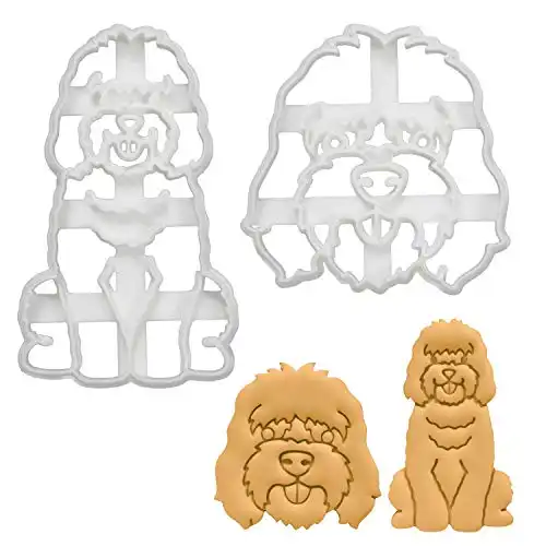 Set of 2 Cockapoo cookie cutters (Designs: Face & Body), 2 pieces - Bakerlogy