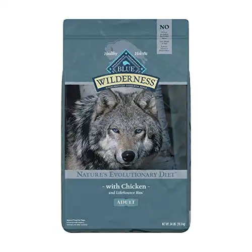 Blue Buffalo Wilderness High Protein, Natural Adult Dry Dog Food, Chicken 24-lb