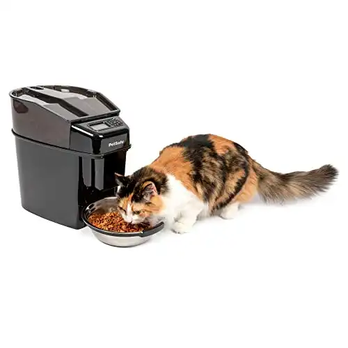PetSafe Healthy Pet Simply Feed Automatic Feeder for Cats and Dogs - 24-Cup Capacity Pet Food Dispenser with Slow Feed & Portion Control (12 Meals per Day) - Stainless Steel Bowl - Anti-Jam Techno...