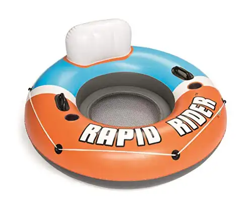 Bestway CoolerZ Single Person Rapid Rider Inflatable River Lake Pool Tube Float