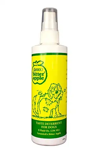 Grannick's Bitter Apple Liquid 1, 8 oz Chewing Deterrent Spray, Anti Chew Behavior Training Aid for Dogs and Cats; Stops Destructive Chewing Licking of Bandages, Paws, Shoes, Fur, Doors and Furni...