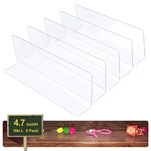 World Backyard Toy Blockers for Furniture - Clear Thin PVC Gap Bumper Under Couch, Sofa, Bed, Cabinet to Stop Small Things Going into. (Large 4.7'' High)