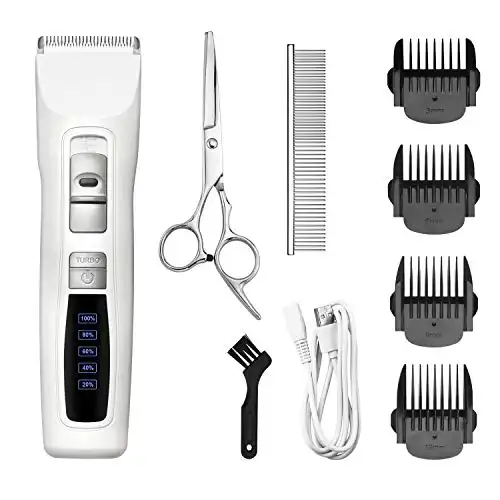 BOUSNIC Dog Clippers 2-Speed Cordless Pet Hair Grooming Clippers Kit - Professional Rechargeable for Small Medium Large Dogs Cats and Other Pets