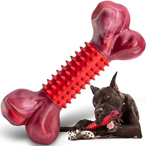 Tough Dog Toys for Aggressive Chewers Large Breed, Apasiri Dog Chew Toys, Durable Dog Toys, Dog Bones Made with Nylon and Rubber, Big Indestructible Dog Toy, Medium Puppy Chew Toys Teething chew Toys