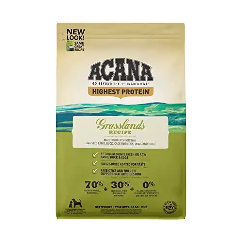 ACANA® Highest Protein, Grasslands, Grain Free Dry Dog Food, 4.5lb