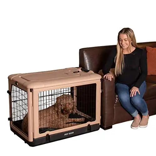 Pet Gear The Other Door Steel Crate - Tan/Black - 36"