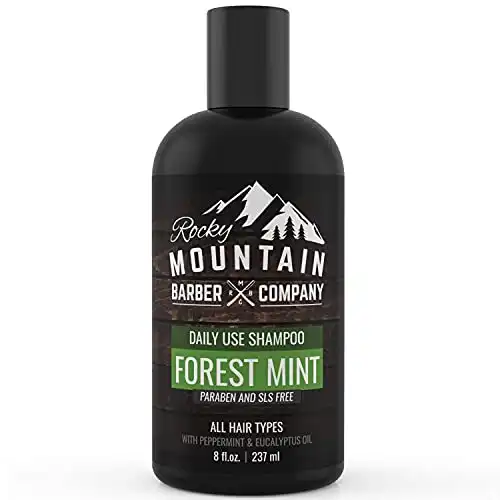 Men's Shampoo - Tea Tree Oil, Peppermint & Eucalyptus for All Hair Types by Rocky Mountain Barber Company