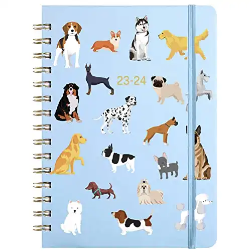 Planner 2023-2024 - Acadmic Weekly & Monthly Planner 2023-2024 with Tabs, July.2023 - June.2024, 6.5" x 8.5", Hardcover with Back Pocket + Thick Paper + Banded, Twin-Wire Binding - Cute ...