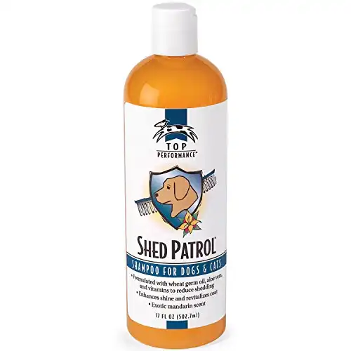 Top Performance Shed Patrol De-Shedding Dog and Cat Shampoo, 17-Ounce