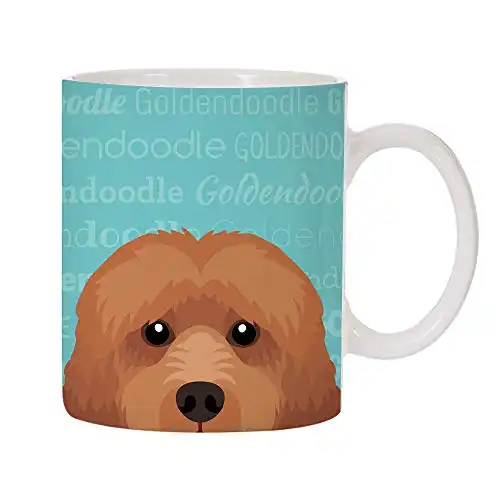 Adorable Dog Breed Design 11oz Ceramic Coffee Mug (Goldendoodle)