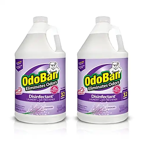 OdoBan Disinfectant Concentrate and Odor Eliminator, 2 Gallons, Lavender Scent