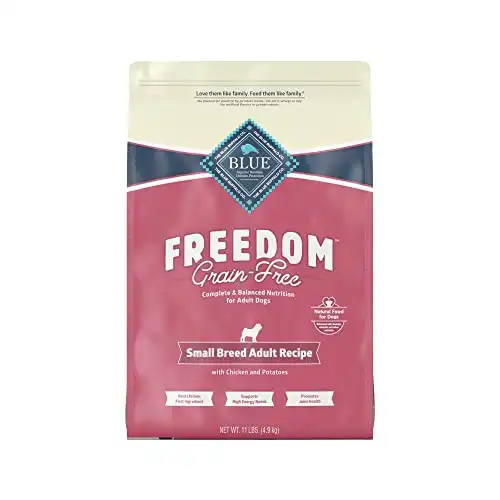 Blue Buffalo Freedom Grain Free Recipe for Dog, Small Breed Chicken Recipe, 11 lb