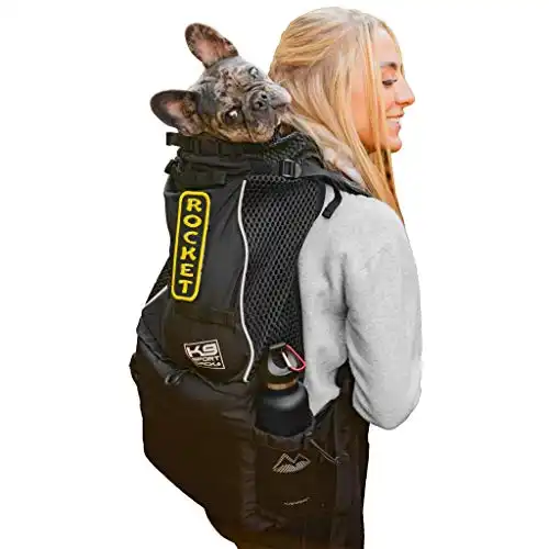 K9 Sport Sack Knavigate | Dog Carrier Dog Backpack for Most Dog Sizes | Front Facing Adjustable Dog Backpack Carrier | Veterinarian Approved (Small, Midnight Black)