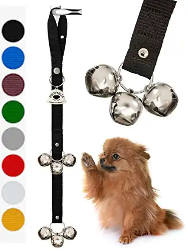 Potty Bells Housetraining Dog Doorbells for Dog Training and Housebreaking Your Doggy. Dog Bell with Doggie Doorbell and Potty Training for Puppies Instructional Guide