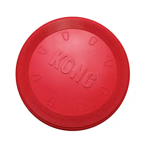 KONG - Flyer - Durable Rubber Flying Disc Dog Toy - for Large Dogs