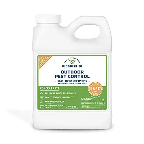 Wondercide - EcoTreat Outdoor Pest Control Spray Concentrate with Natural Essential Oils - Mosquito, Ant, Roach, and Insect Killer, Treatment, and Repellent - Safe for Pets, Plants, Kids - 16 oz