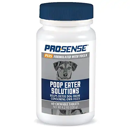 Pro-Sense P-87077 Plus Formulated With Yucca Poop Eater Solutions for Dogs, 60 Chewable Tablets