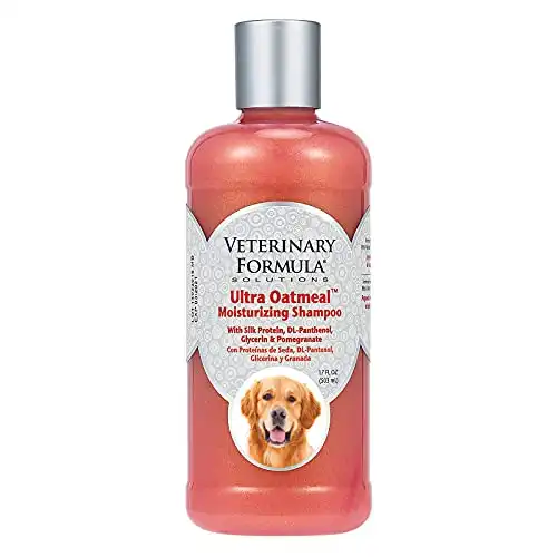 Veterinary Formula Solutions Ultra Oatmeal Moisturizing Shampoo for Dogs, 17 oz. Moisture-Rich Nourishing Shampoo Leaves Coat Clean, Soft, Silky, Shiny Long-Lasting Fragrance (FG01210)
