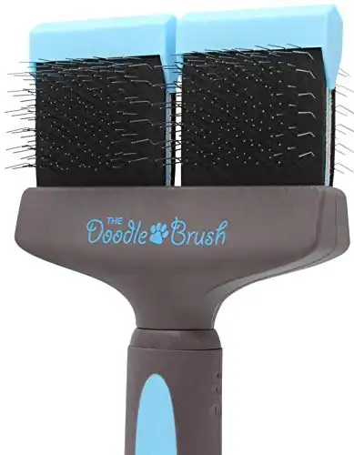 The Doodle Brush - the Ultimate Brush for Labradoodles & other Poodle-crosses (Double Head)