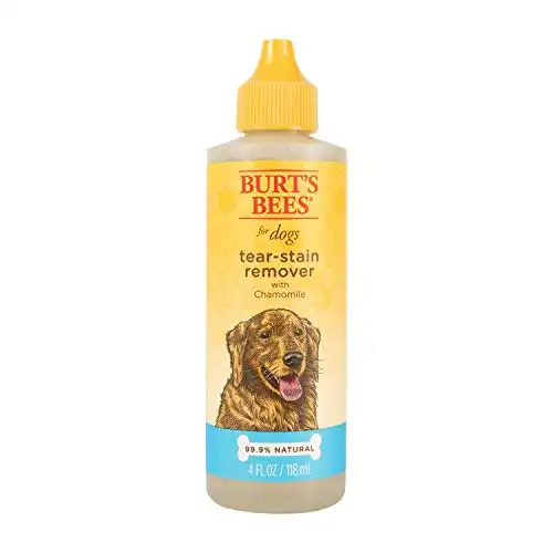 Burt's Bees for Dogs Tear Stain Remover for Dogs with Chamomile | Puppy & Dog Tear Stain Remover | Cruelty Free, Sulfate & Paraben Free, pH Balanced for Dogs - Made in USA, 4 Ounces