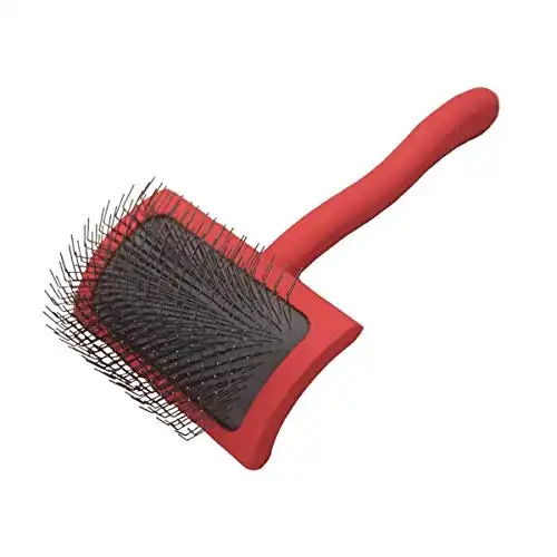 Chris Christensen Big G Dog Slicker Brush, Groom Like a Professional, Fluff Detangle Style, Saves Time Energy, Coral, Medium