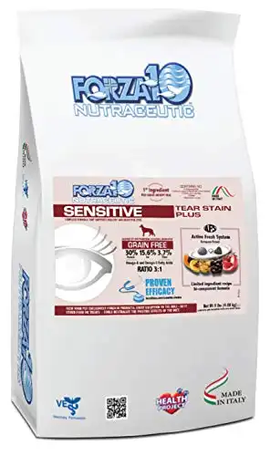 Sensitive Tear Stain Grain Free Dry Dog Food, Healthy Dry Dog Food Formulated to Reduce Tear Stains, Dog Eye Care and Tear Stain Remover - 9 lb Bag