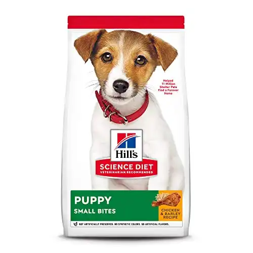 Hill's Science Diet Dry Dog Food, Puppy, Small Bites, Chicken Meal & Barley Recipe, 4.5 lb. Bag