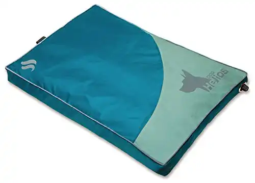 DOGHELIOS 'Aero-Inflatable' Folding Outdoor Camping Sporty Fashion Travel Waterproof Inflatable Pet Dog Bed Mat Lounge, Small, Blue