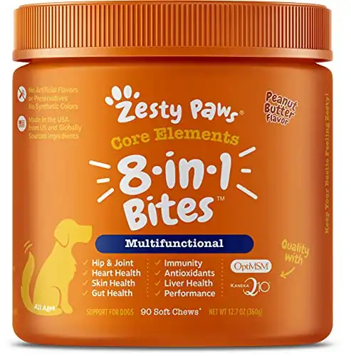 Multifunctional Supplements for Dogs - Glucosamine Chondroitin for Joint Support with Probiotics for Gut & Immune Health – Omega Fish Oil with Antioxidants and Vitamins for Skin & Heart Heal...